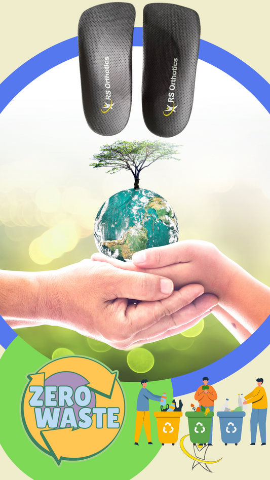 sustainable insoles UK eco-friendly orthotics biodegradable foot support podiatrist-approved recyclable insoles