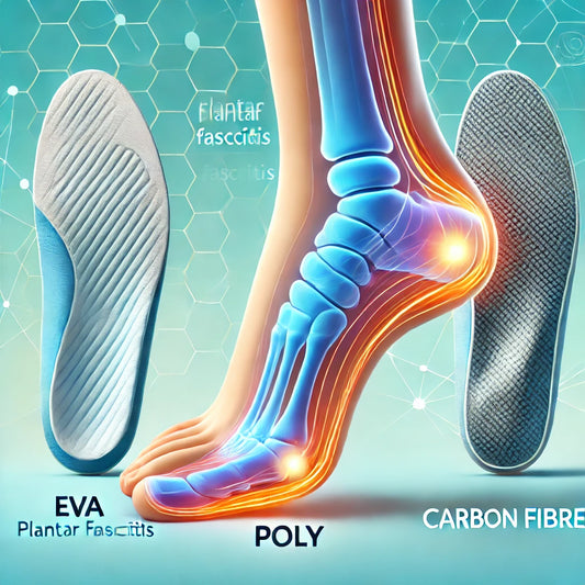 RS Comfortis Orthotic Custom Insoles feature image How Insoles are Healing Plantar Fasciitis and Which Type is Best_ EVA, Poly, or Carbon Fibre_' The image shows